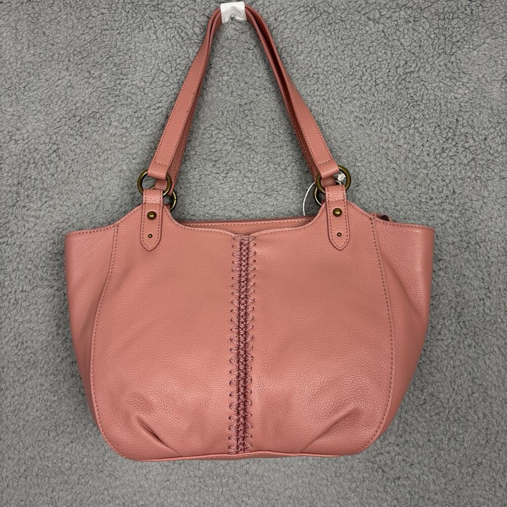 The Sak Bolinas Leather Satchel Purse Style 109177 Vintage Coral NWT‎